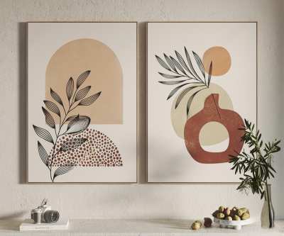 北欧装饰画3D模型下载